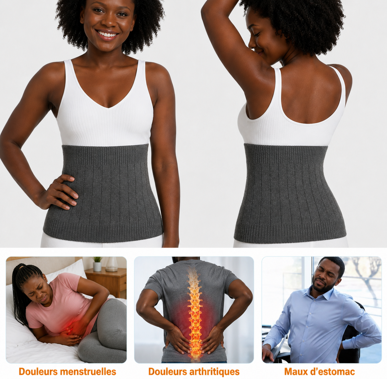 Ceinture Lombaire Post-Partum – Soulage le Dos & Affine le Ventre Après l'Accouchement