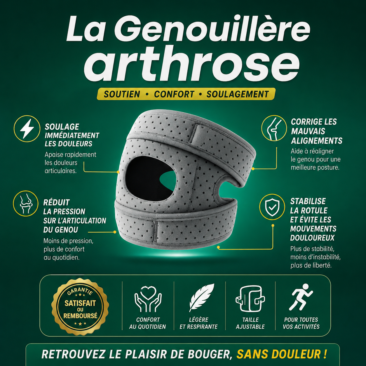 Genouillère de Compression Orthopédique ActiMove
