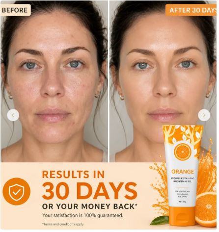 Gel Exfoliant Enzymatique à l'Orange : Anti Peau Terne & Points Noirs